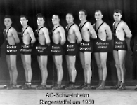 AC Schweinheim Ringerstaffel um 1950