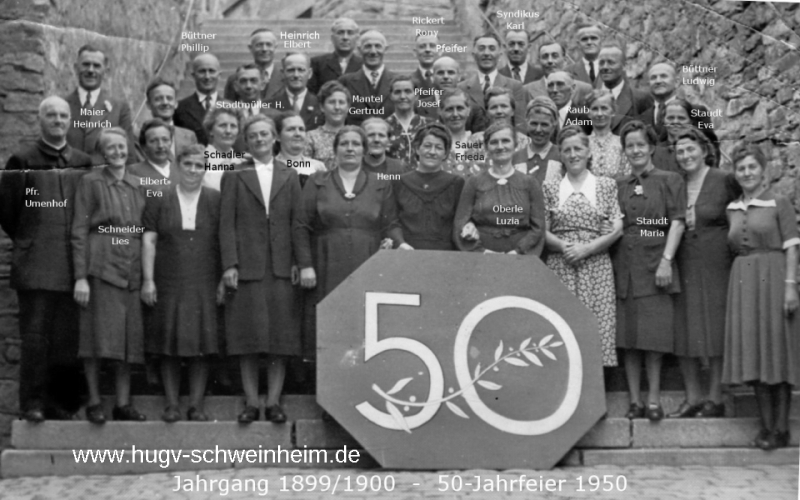 JG 1899/1900 50-Jahrfeier Kommunion 1950