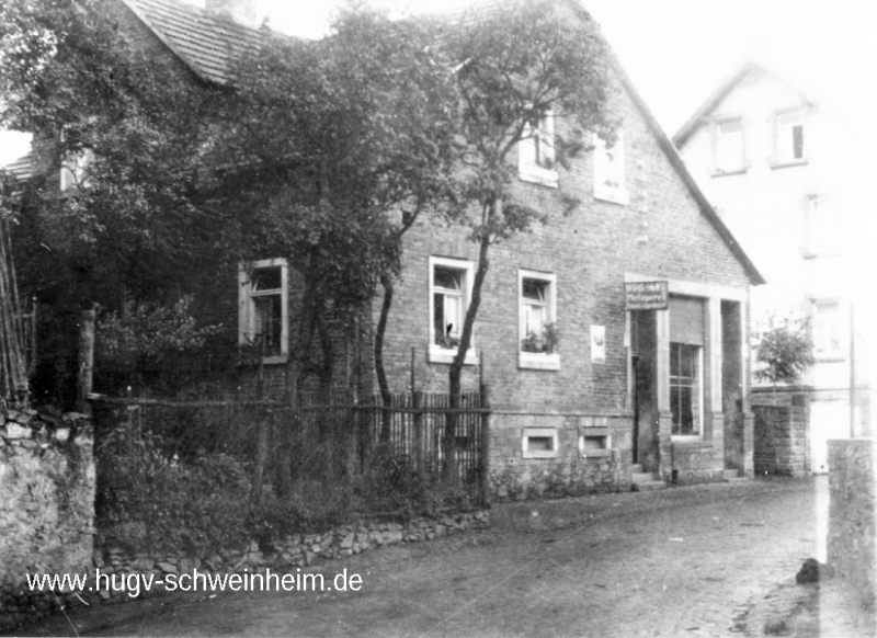 Metzgerei u. Wirtschaft Appelmann später Sandt Bischbergstrasse 1930