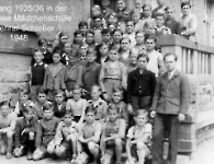 JG 1935/36 mit Lehrer Schiesser 1948